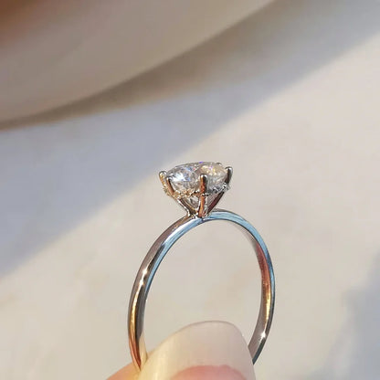 18K "The Diamond Wreath" Moissanite Ring