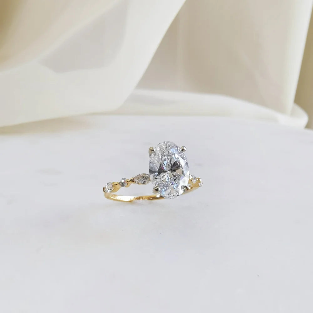 Fraise Solitaire Engagement Ring