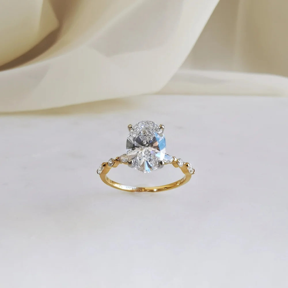 Fraise Solitaire Engagement Ring