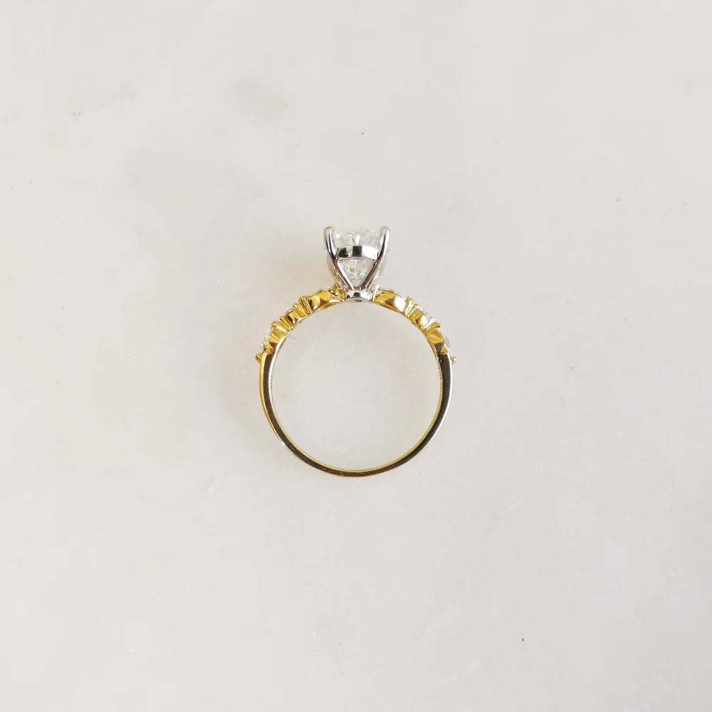 Fraise Solitaire Engagement Ring