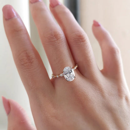 Fraise Solitaire Engagement Ring