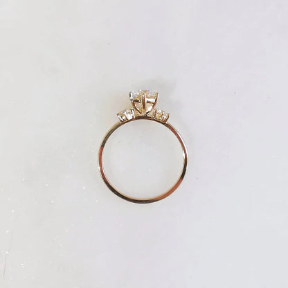 18K Andrée Solitaire Moissanite Engagement Ring