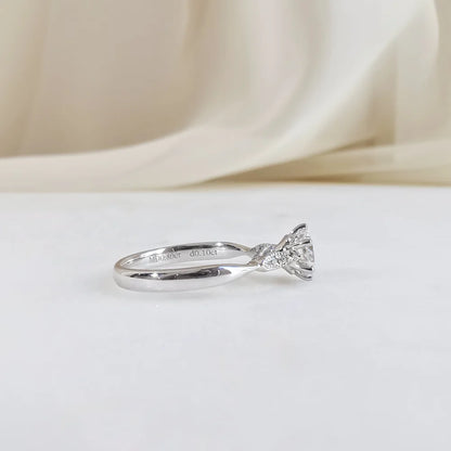 18K Alia Solitaire Moissanite Engagement Ring