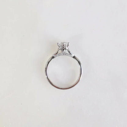 18K Alia Solitaire Moissanite Engagement Ring