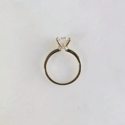 18K Aurelie Solitaire Moissanite Engagement Ring