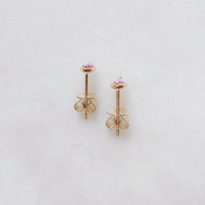 Aria Pink Sapphire Earrings