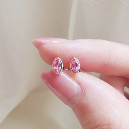 Aria Pink Sapphire Earrings