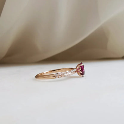 Chloe Purple Garnet Ring