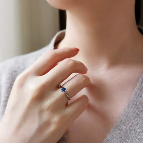 Gemma Blue Sapphire Ring