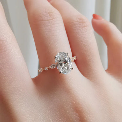 Fraise Solitaire Ring