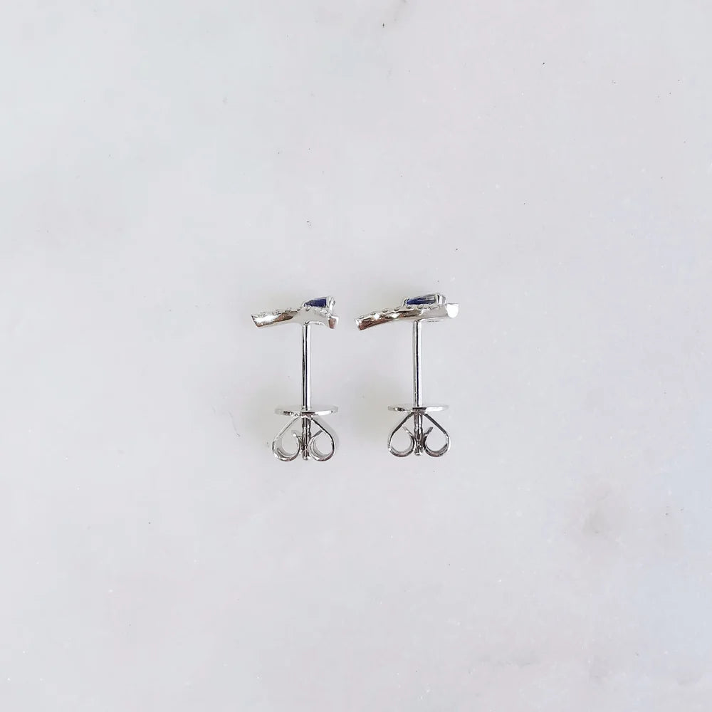 18K Lydia Pear Sapphire Studs