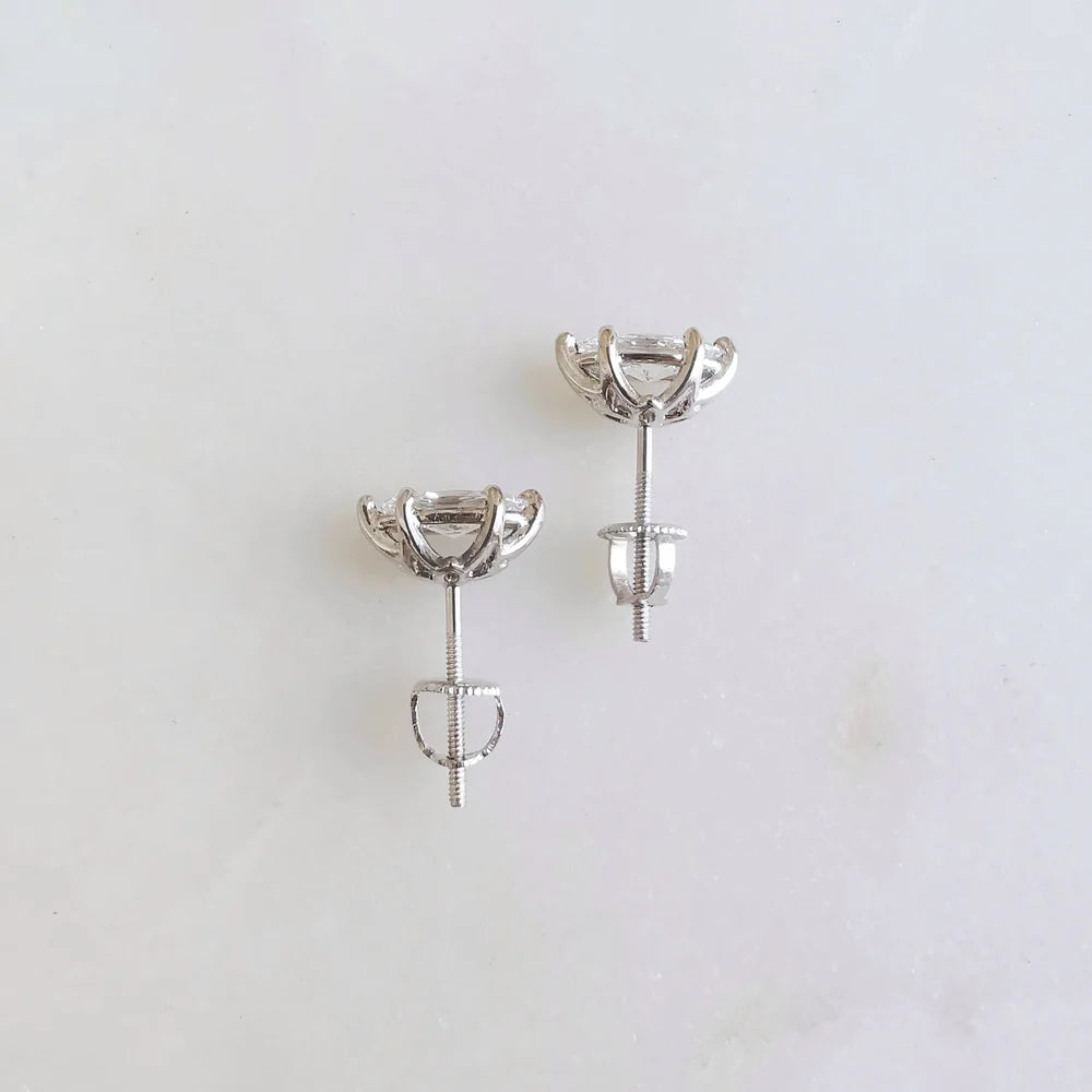 18K Marquise Lab-grown Diamond Studs