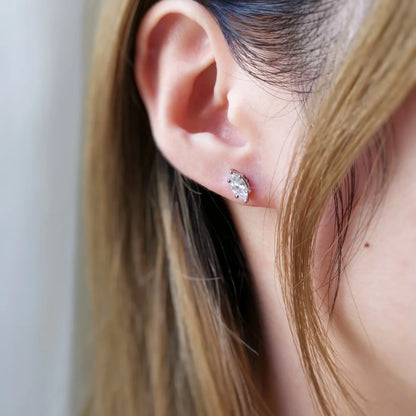 18K Marquise Lab-grown Diamond Studs