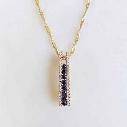18K Samuel Sapphire and Diamond Pendant