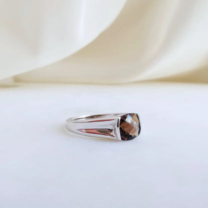 18K Smokey Quartz Ring
