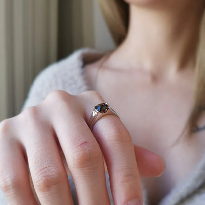 18K Smokey Quartz Ring