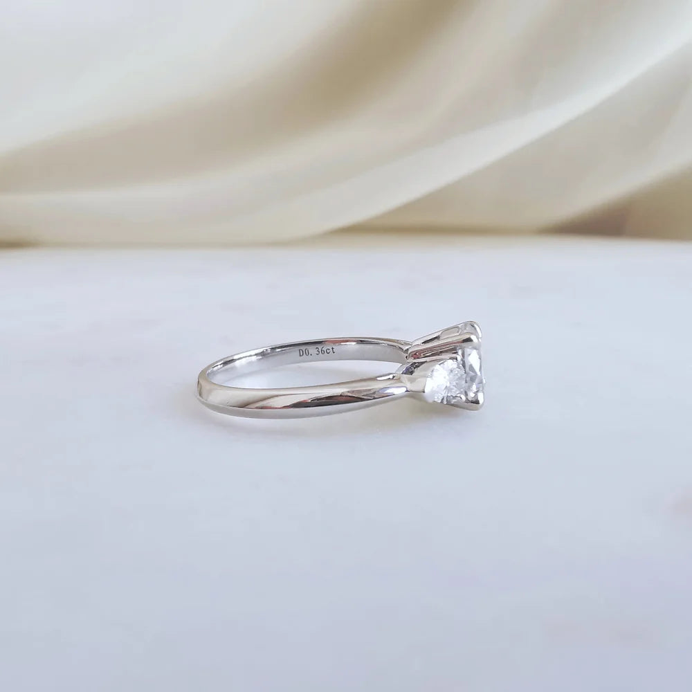 The Audrey Round Moissanite Ring