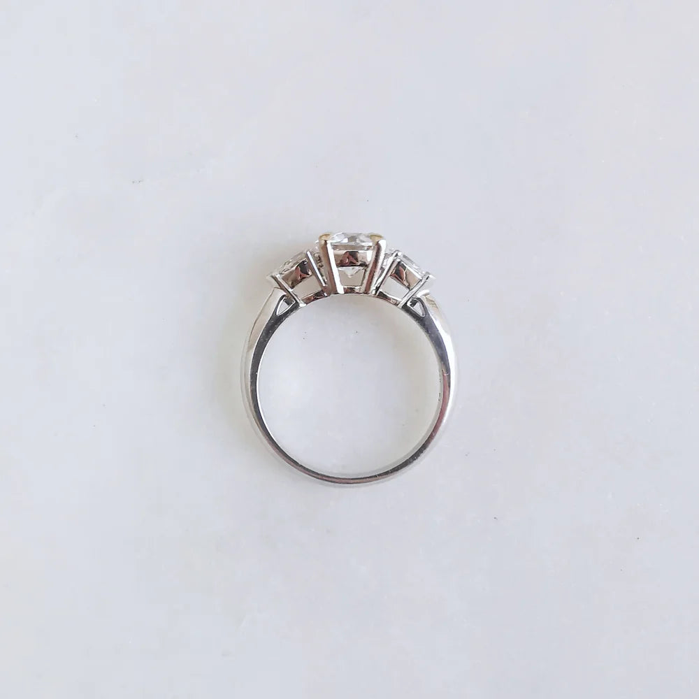 The Audrey Round Moissanite Ring