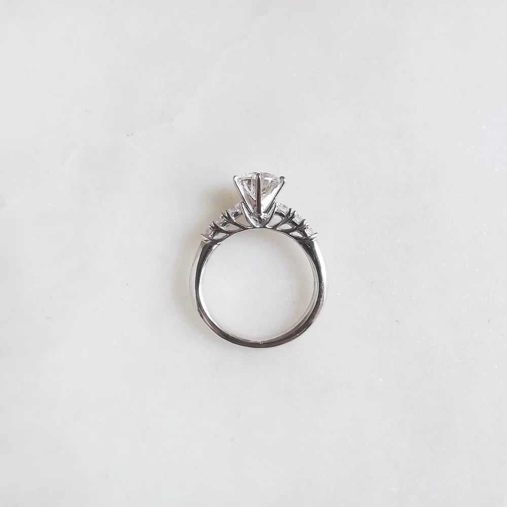 18K Adalee Moissanite Ring