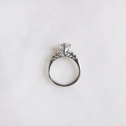 18K Adalee Moissanite Ring