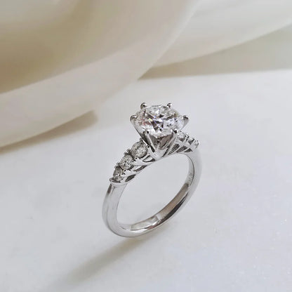 18K Adalee Moissanite Ring