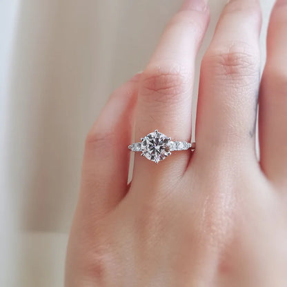 18K Adalee Moissanite Ring