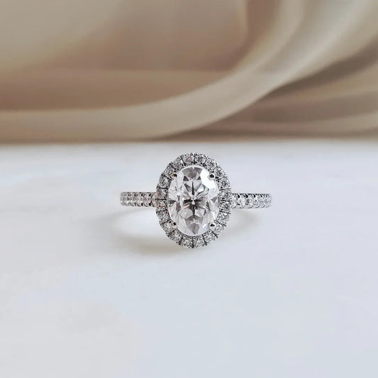 18K Aisley Moissanite Ring
