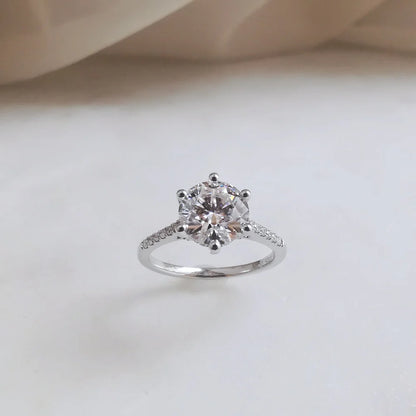 18K Carla Moissanite Ring