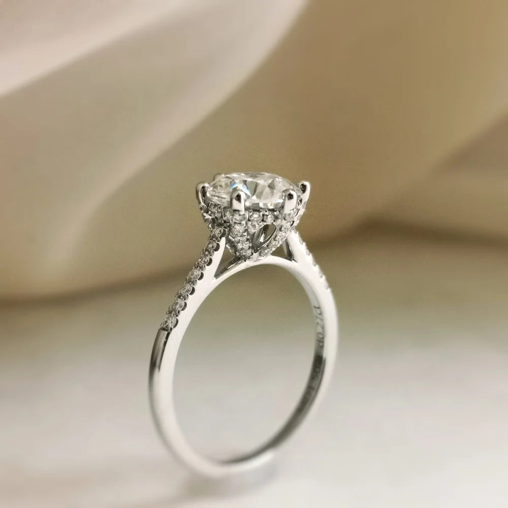 18K Carla Moissanite Ring