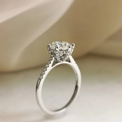 18K Carla Moissanite Ring