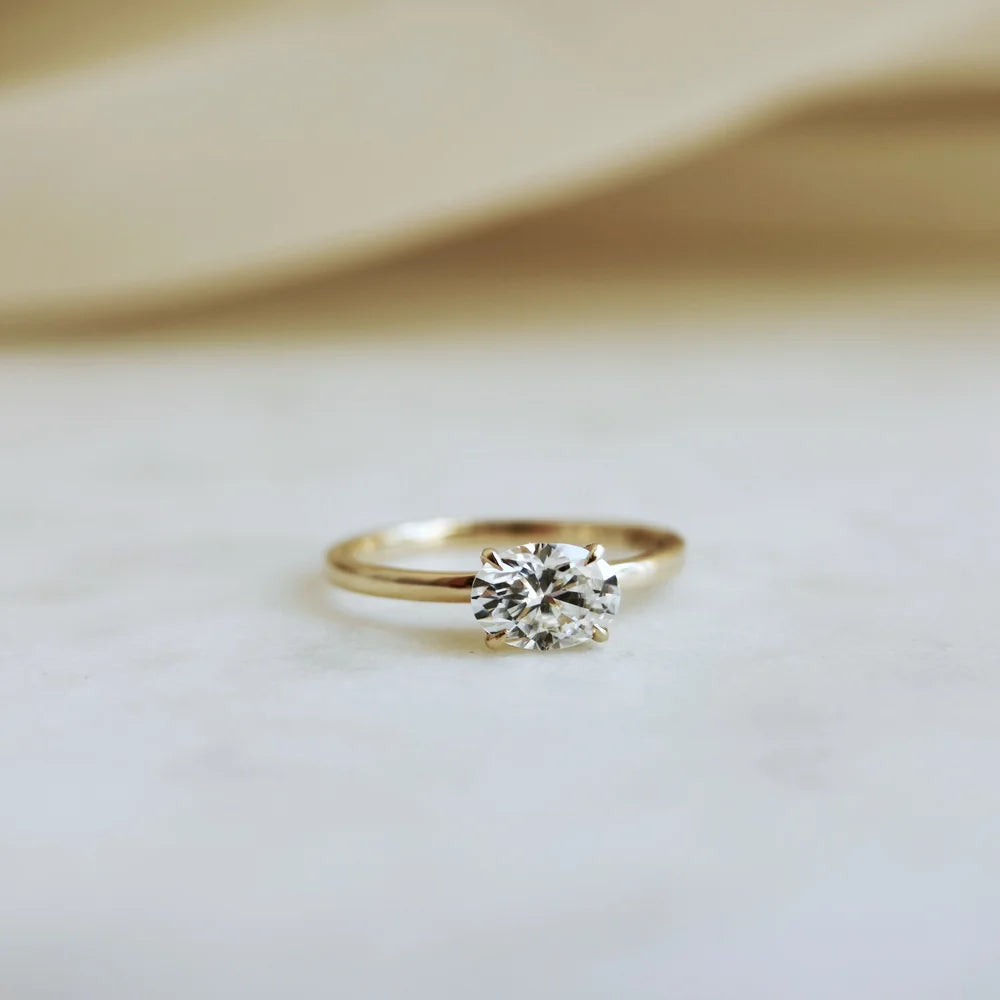 14K Genesis Moisssanite Ring