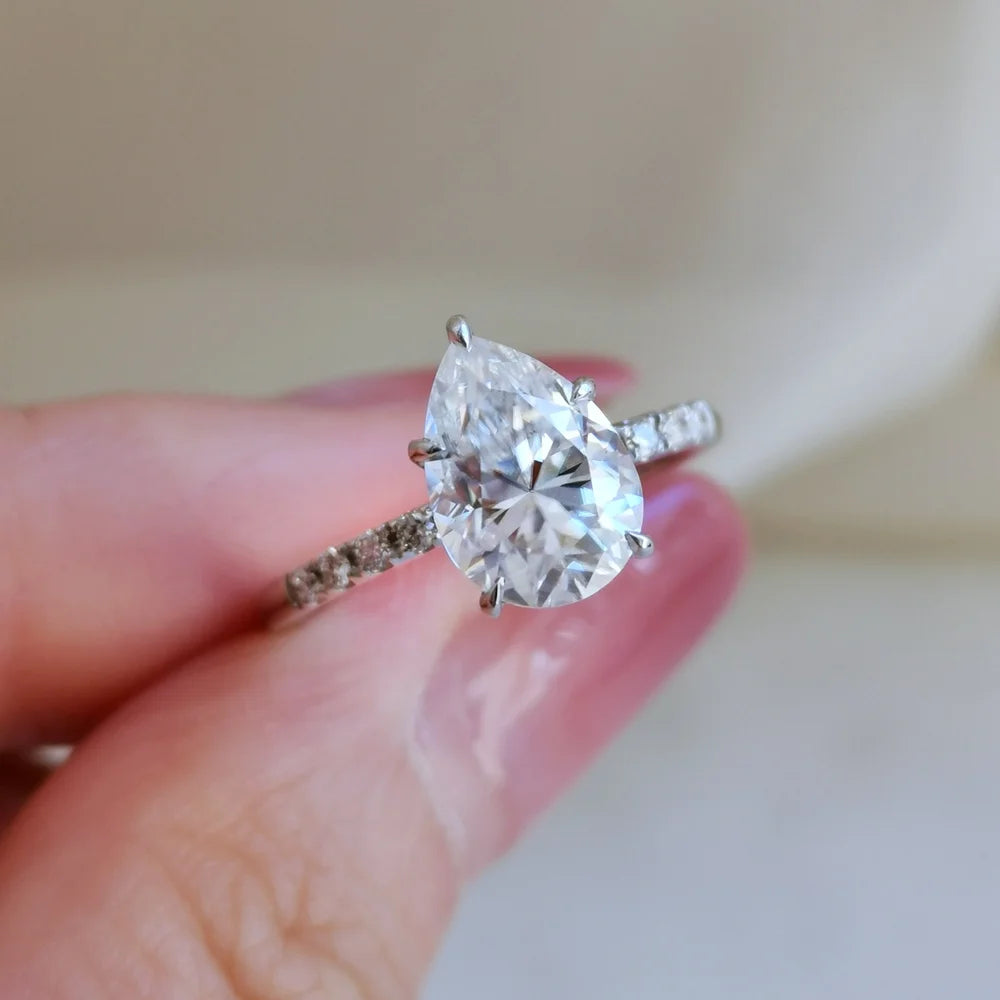 14K Quinn Moisssanite Ring