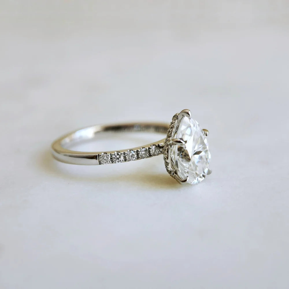 14K Quinn Moisssanite Ring