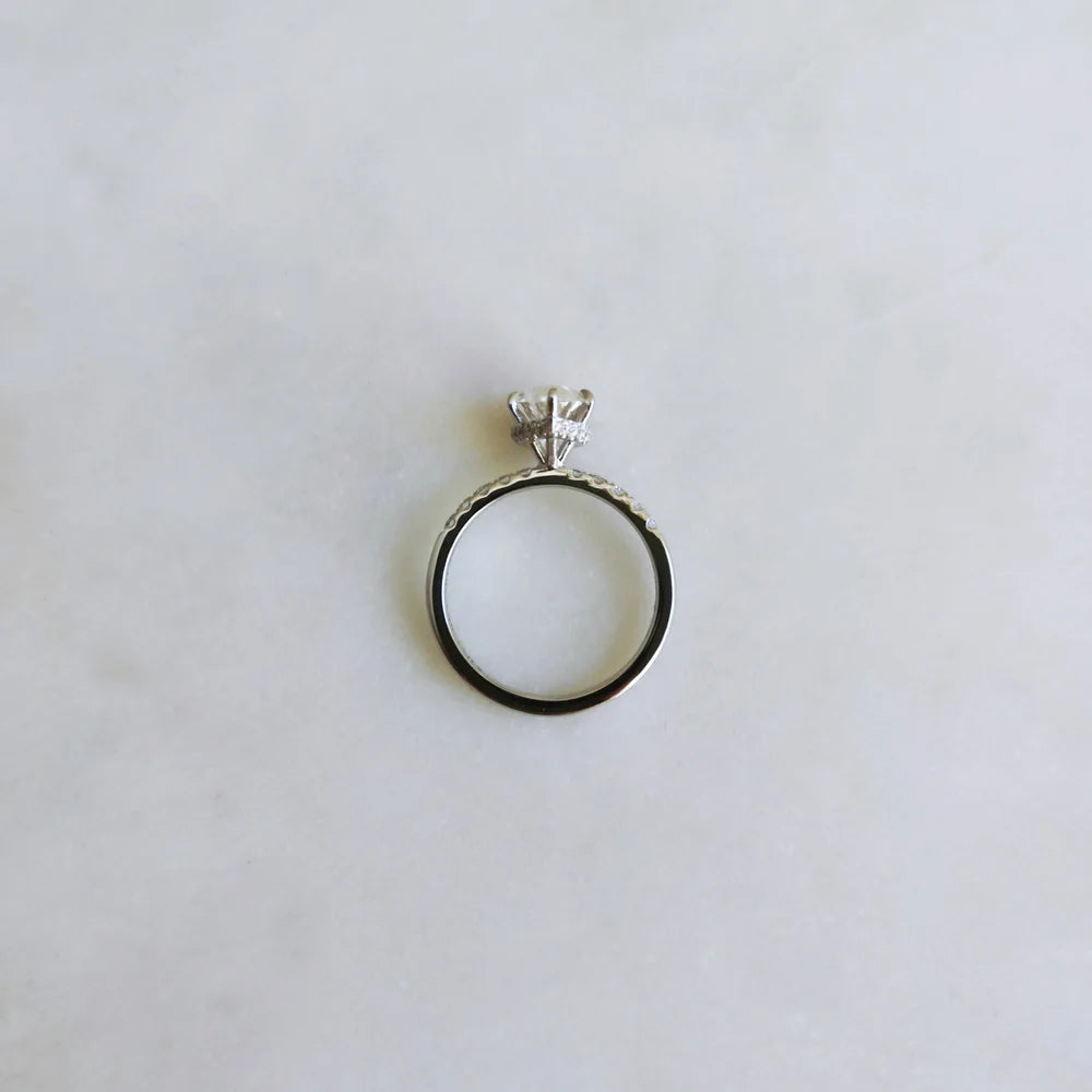 14K Quinn Moisssanite Ring