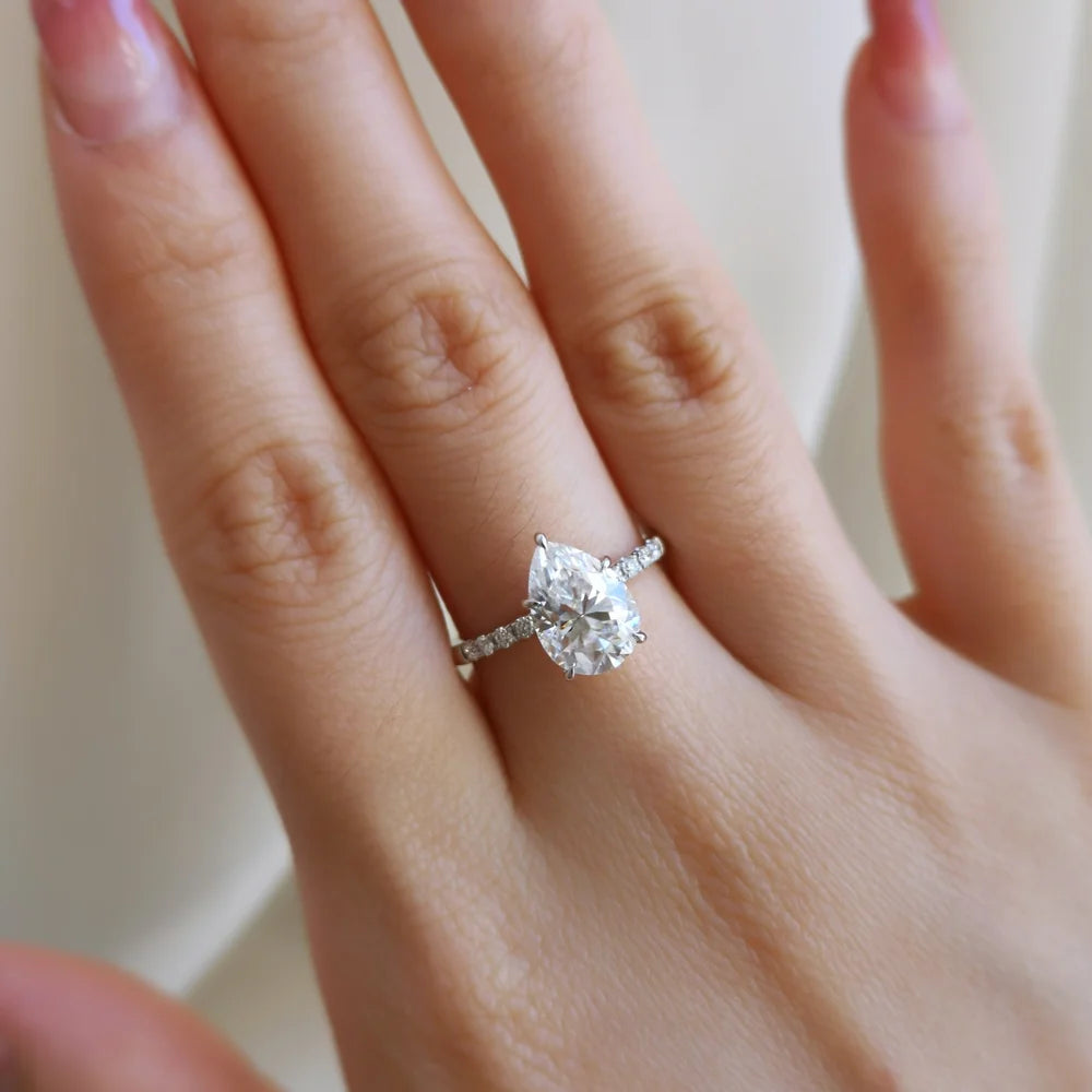 14K Quinn Moisssanite Ring