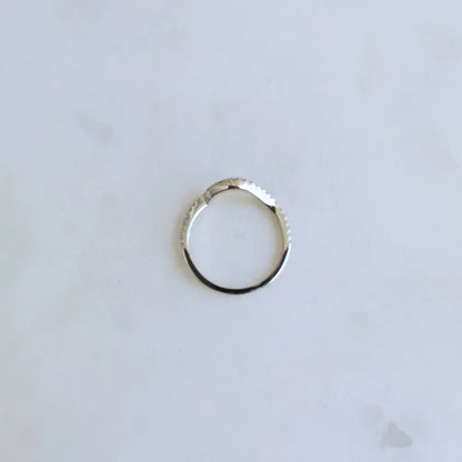 Callie Moissanite Ring Matching U Curve Band