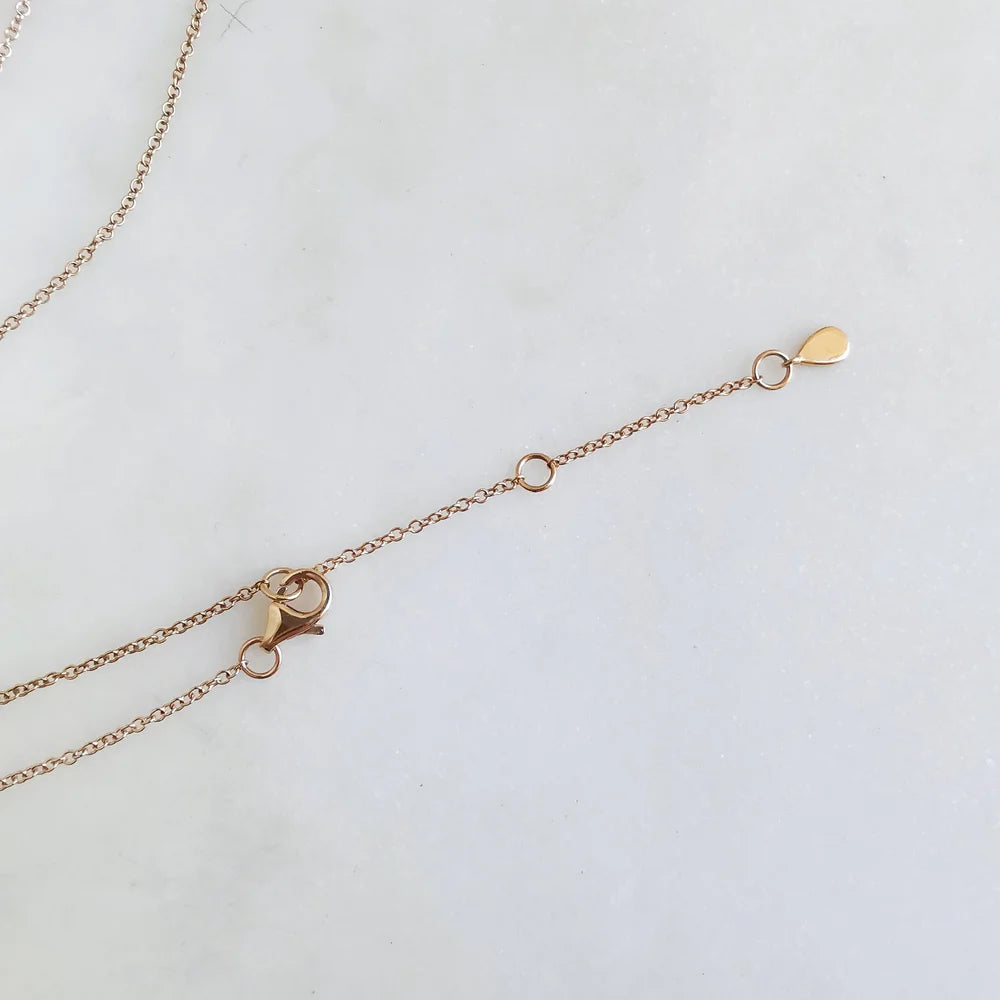 18K Ayla Pink Sapphire Necklace