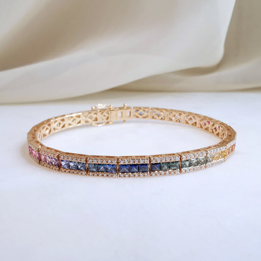 18K Serenity Multi-Sapphire Bracelet