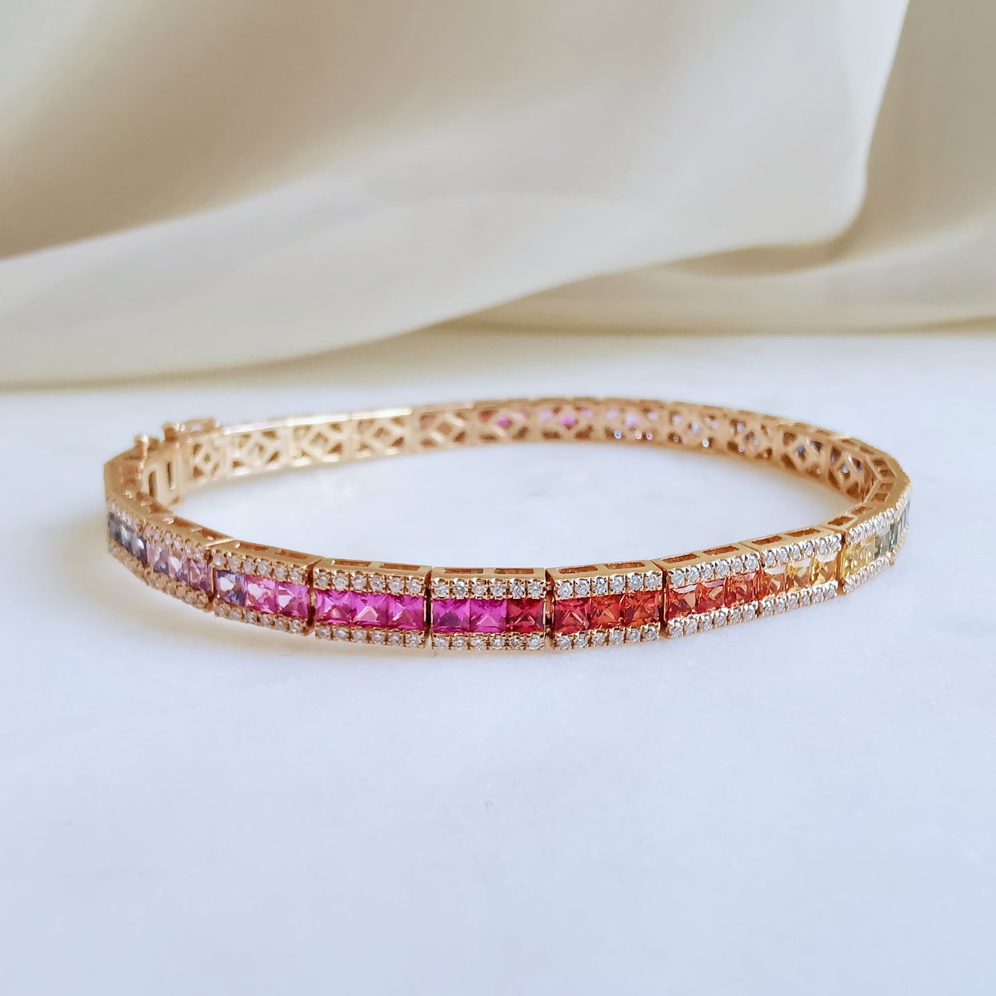 18K Serenity Multi-Sapphire Bracelet