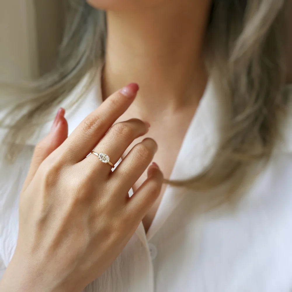 14K Genesis Moisssanite Ring