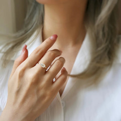 14K Genesis Moisssanite Ring