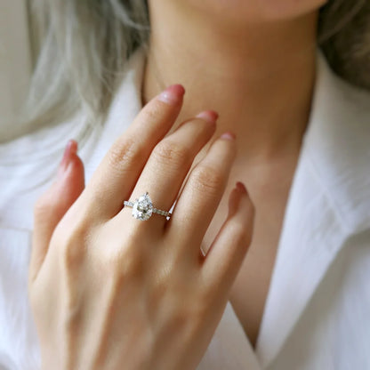 14K Quinn Moisssanite Ring