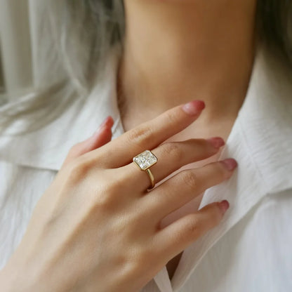 14K Eloise Moissanite Ring