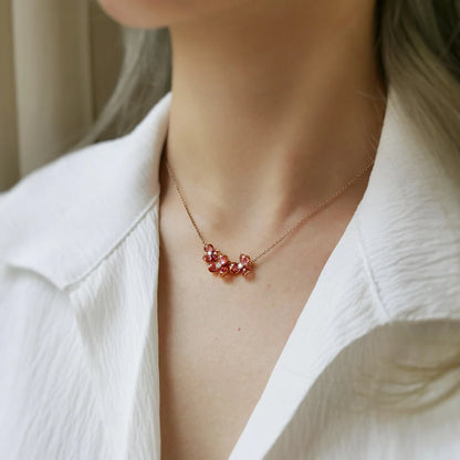 18K Ayla Pink Sapphire Necklace