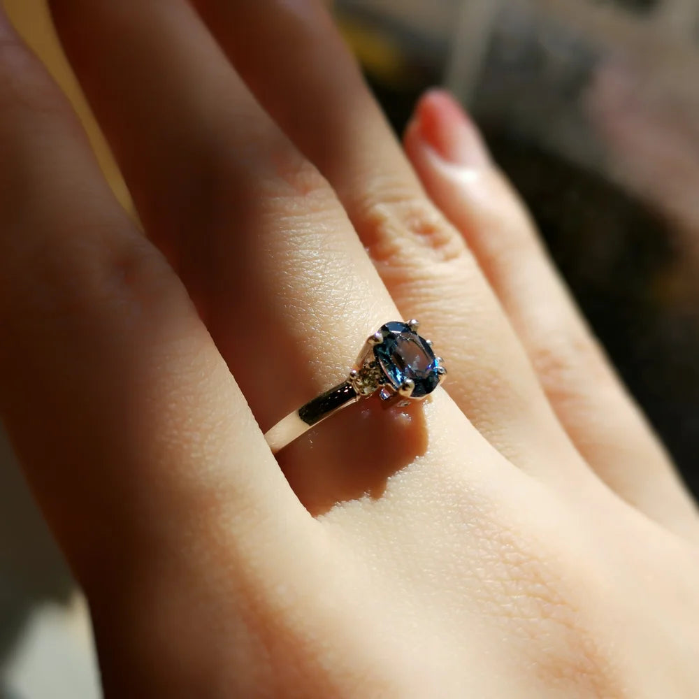 Cosmic Blue Sapphire Ring