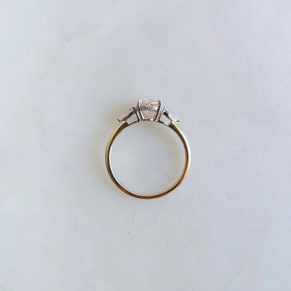 18K Sharon Pink Lab Diamond Ring