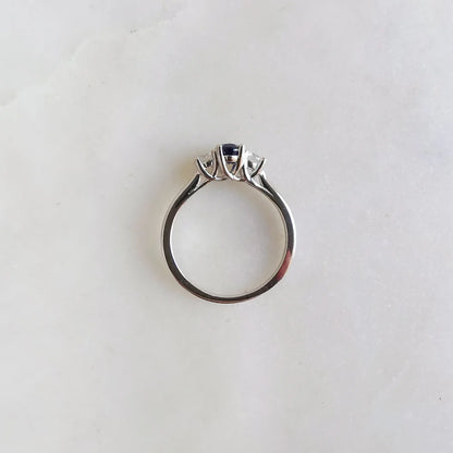 18K Bentley Blue Sapphire Ring