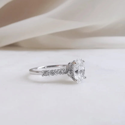 18K Dylan Lab-Diamond Engagement Ring