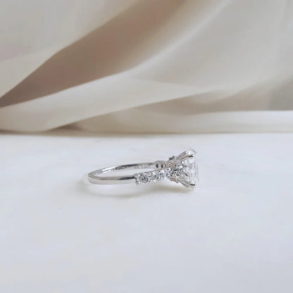 18K Dylan Lab-Diamond Engagement Ring