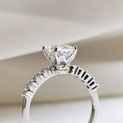 18K Dylan Lab-Diamond Engagement Ring